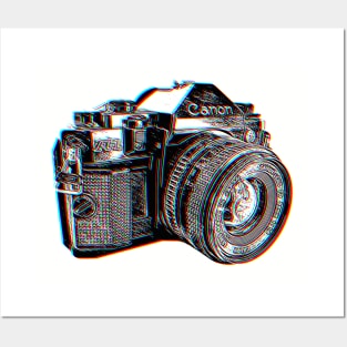 Classic Canon A1 Vintage Camera Artwork Posters and Art